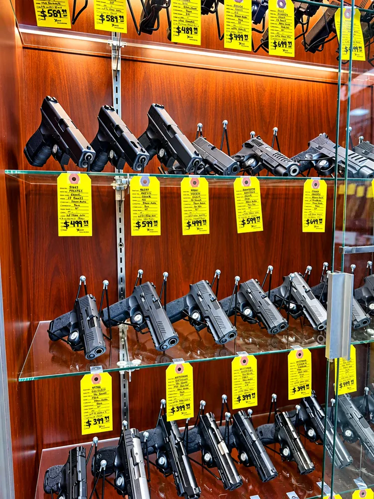 Semi-Auto Pistols Behind Glass at Twin Cities Gun & Pawn