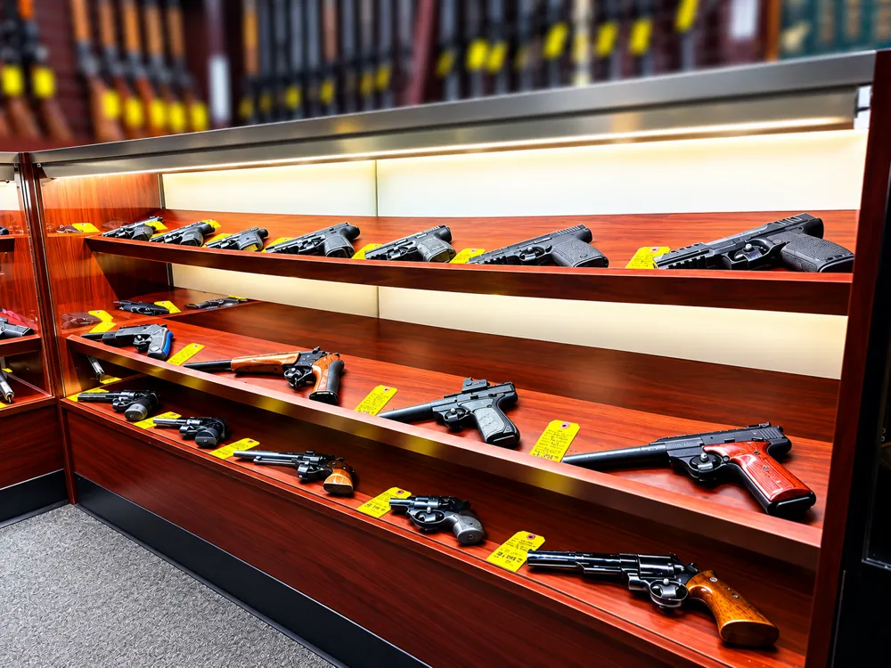 Handgun & Revolver Display Case at Twin Cities Gun & Pawn